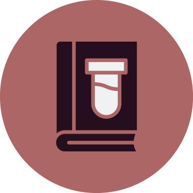 Kitap satırı simgesi, vektör çizim