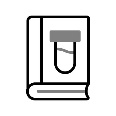 Kitap satırı simgesi, vektör çizim