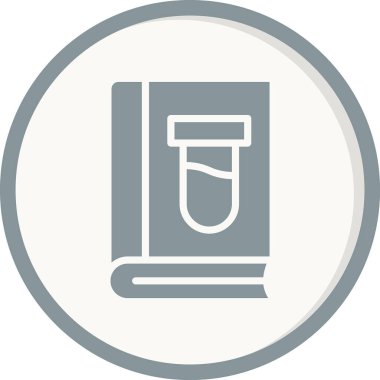 Kitap satırı simgesi, vektör çizim