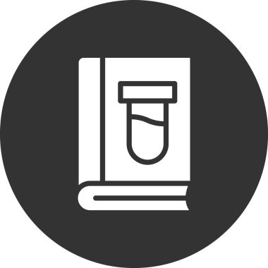 Kitap satırı simgesi, vektör çizim