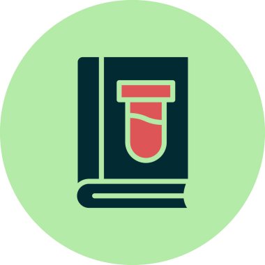 Kitap satırı simgesi, vektör çizim