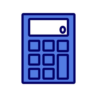 Hesap Makinesi simgesi, vektör illüstrasyonu 