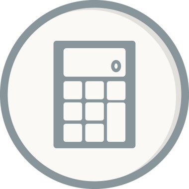 Hesap Makinesi simgesi, vektör illüstrasyonu 