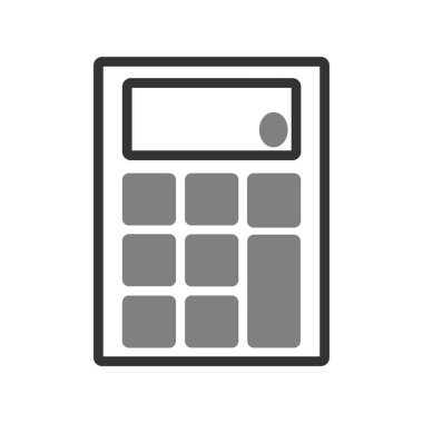 Hesap Makinesi simgesi, vektör illüstrasyonu 