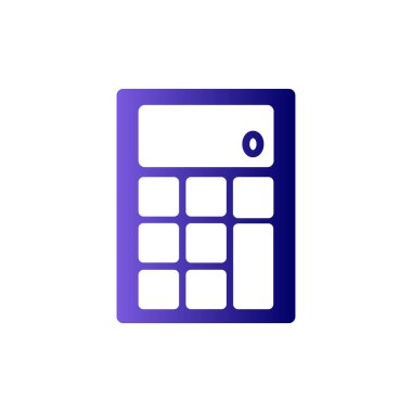 Hesap Makinesi simgesi, vektör illüstrasyonu 