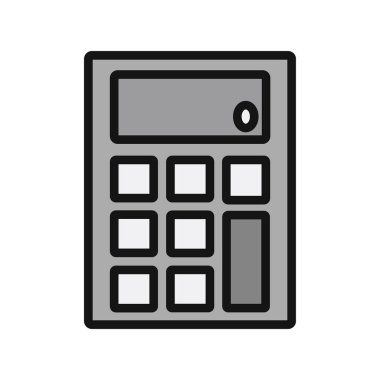 Hesap Makinesi simgesi, vektör illüstrasyonu 