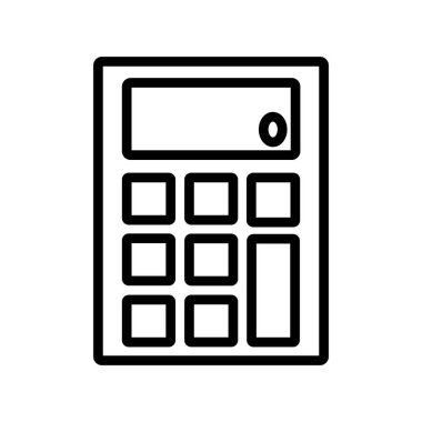 Hesap Makinesi simgesi, vektör illüstrasyonu 