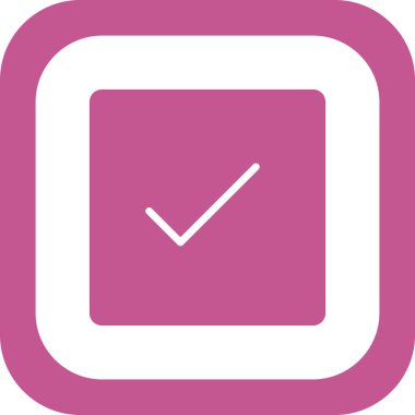 Simge, vektör illüstrasyonunu kontrol et 