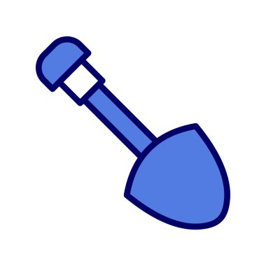 Kürek simgesi, vektör düz illüstrasyon 