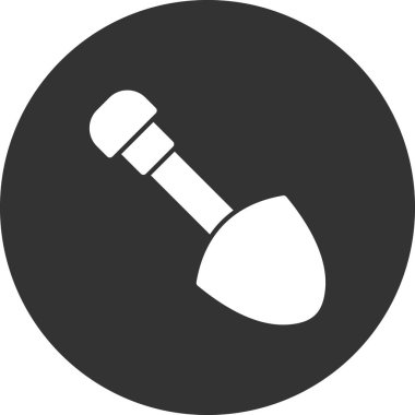 Kürek simgesi, vektör düz illüstrasyon 