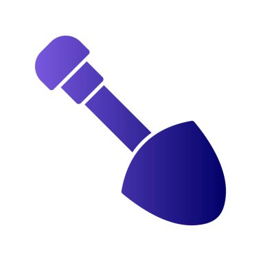 Kürek simgesi, vektör düz illüstrasyon 