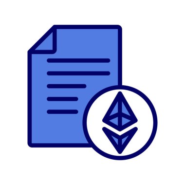 Akıllı Sözleşmeler, kağıt vektörü resimleme tasarımı