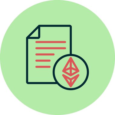 Akıllı Sözleşmeler, kağıt vektörü resimleme tasarımı