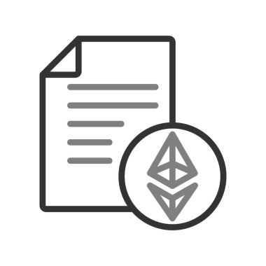 Akıllı Sözleşmeler, kağıt vektörü resimleme tasarımı