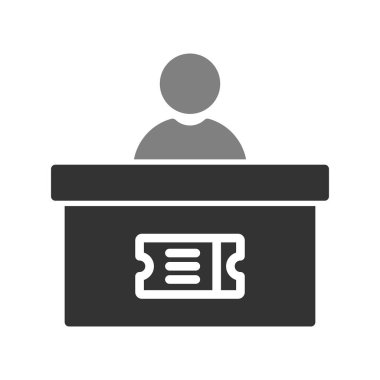 İş ve finans simgesi çizgisinin vektör illüstrasyonu. 