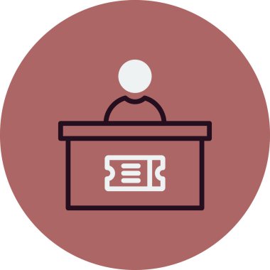 İş ve finans simgesi çizgisinin vektör illüstrasyonu. 