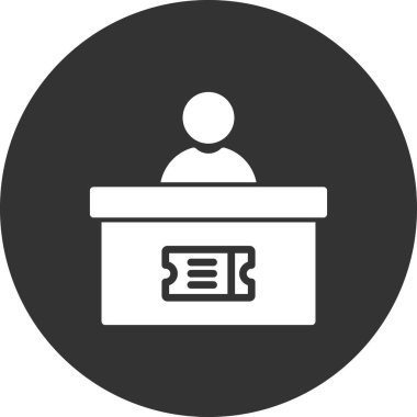 İş ve finans simgesi çizgisinin vektör illüstrasyonu. 