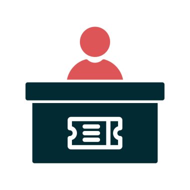 İş ve finans simgesi çizgisinin vektör illüstrasyonu. 