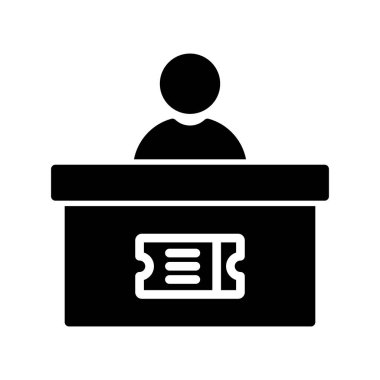 İş ve finans simgesi çizgisinin vektör illüstrasyonu. 