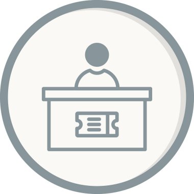 İş ve finans simgesi çizgisinin vektör illüstrasyonu. 