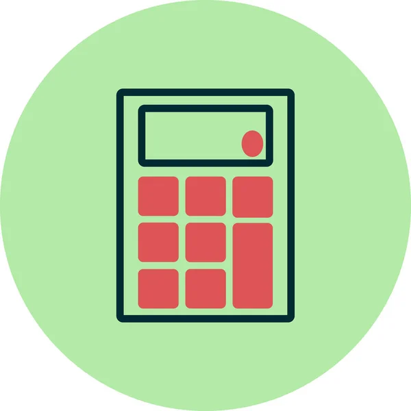 Calculadora Icono Casa Ilustración Del Vector — Vector de stock