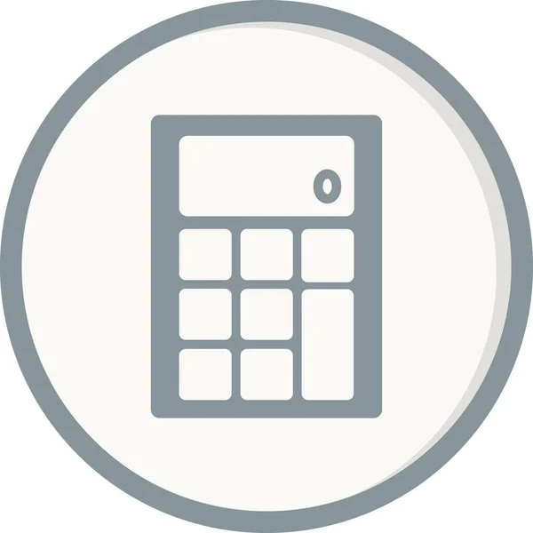 Calculator House Icoon Vectorillustratie — Stockvector