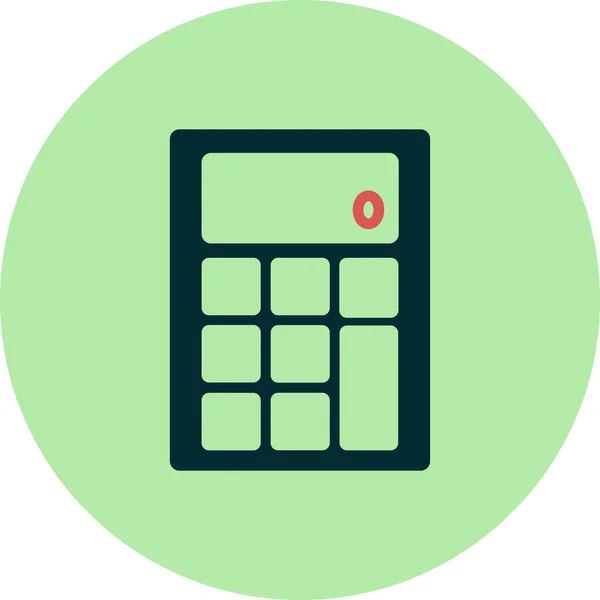 Calculator House Icoon Vectorillustratie — Stockvector