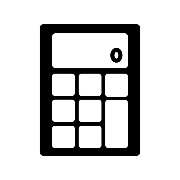 Calculadora Icono Casa Ilustración Del Vector — Vector de stock