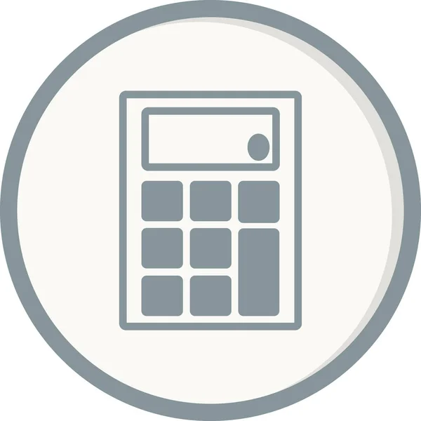 Calculadora Ícone Casa Ilustração Vetorial — Vetor de Stock