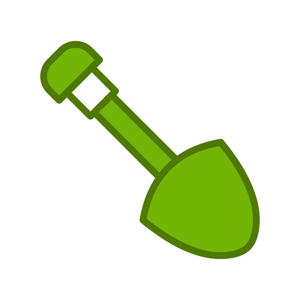 Shovel Icon Vector Flat Illustration — Stock Vector