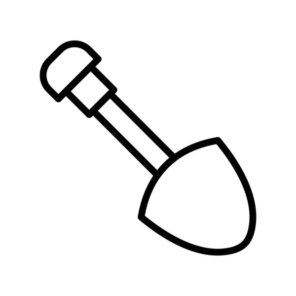 Shovel Icon Vector Flat Illustration — ストックベクタ