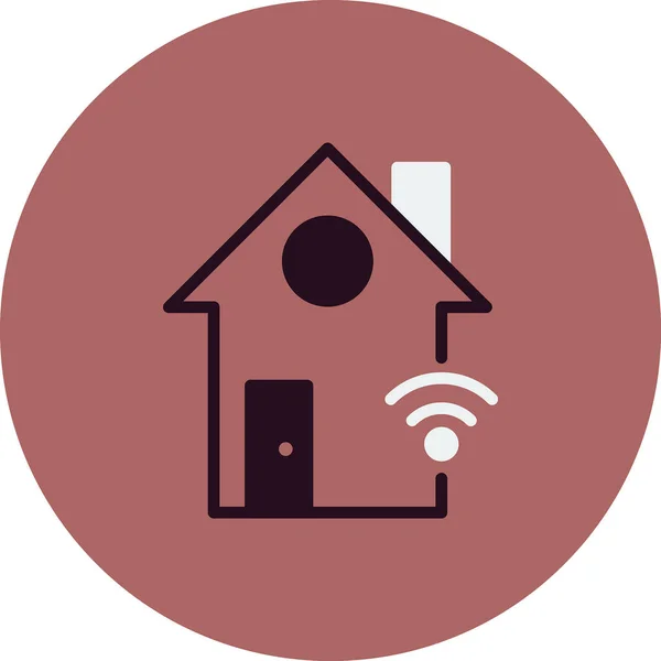 Smart House Icon Vector Illustration — 스톡 벡터