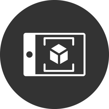 Geliştirilmiş gerçekliğin vektör çizimi modern simge