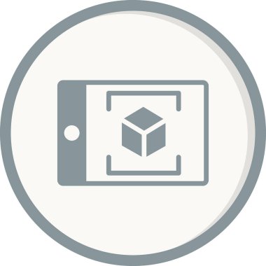 Geliştirilmiş gerçekliğin vektör çizimi modern simge