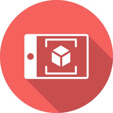 Geliştirilmiş gerçekliğin vektör çizimi modern simge