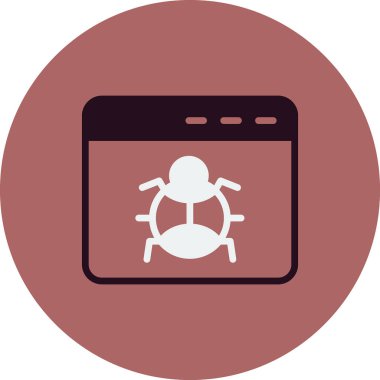 tarayıcı simgesi, vektör illüstrasyonu 