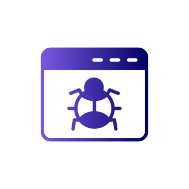 tarayıcı simgesi, vektör illüstrasyonu 