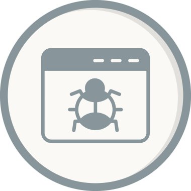 tarayıcı simgesi, vektör illüstrasyonu 