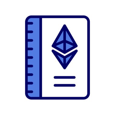 Kitap. Web simgesi basit illüstrasyon