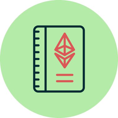 Kitap. Web simgesi basit illüstrasyon