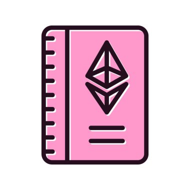 Kitap. Web simgesi basit illüstrasyon