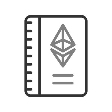 Kitap. Web simgesi basit illüstrasyon