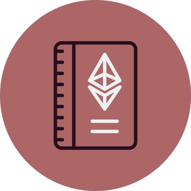 Kitap. Web simgesi basit illüstrasyon