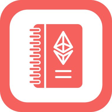 Kitap. Web simgesi basit illüstrasyon