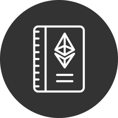 Kitap. Web simgesi basit illüstrasyon