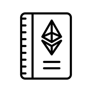 Kitap. Web simgesi basit illüstrasyon