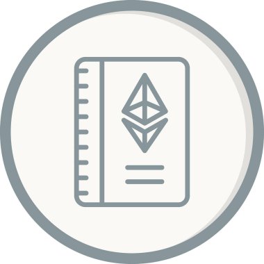 Kitap. Web simgesi basit illüstrasyon