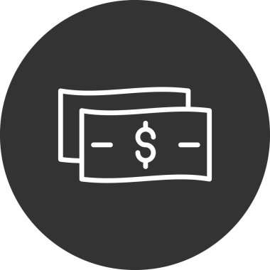 Paranın vektör düz renk simgesi  