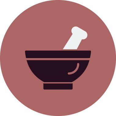 Havan vektörü ince çizgi simgesi