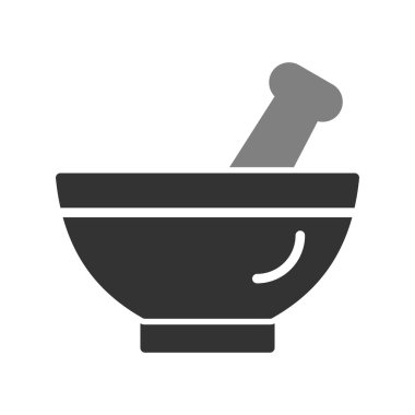 Havan vektörü ince çizgi simgesi